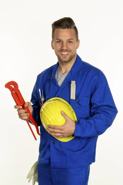 Handwerker mit Werkzeug — Stockfoto