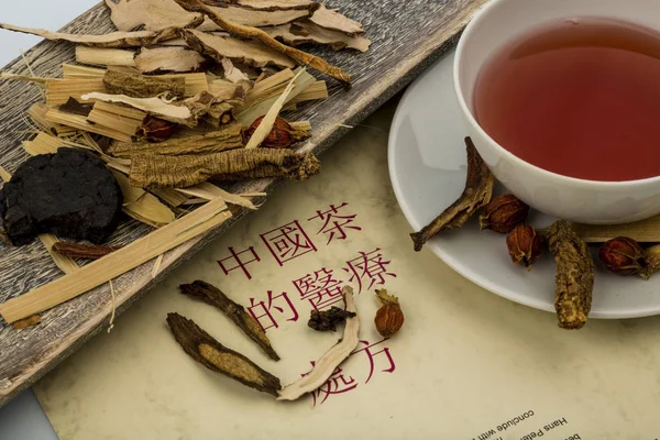 中国传统医学的茶 — 图库照片