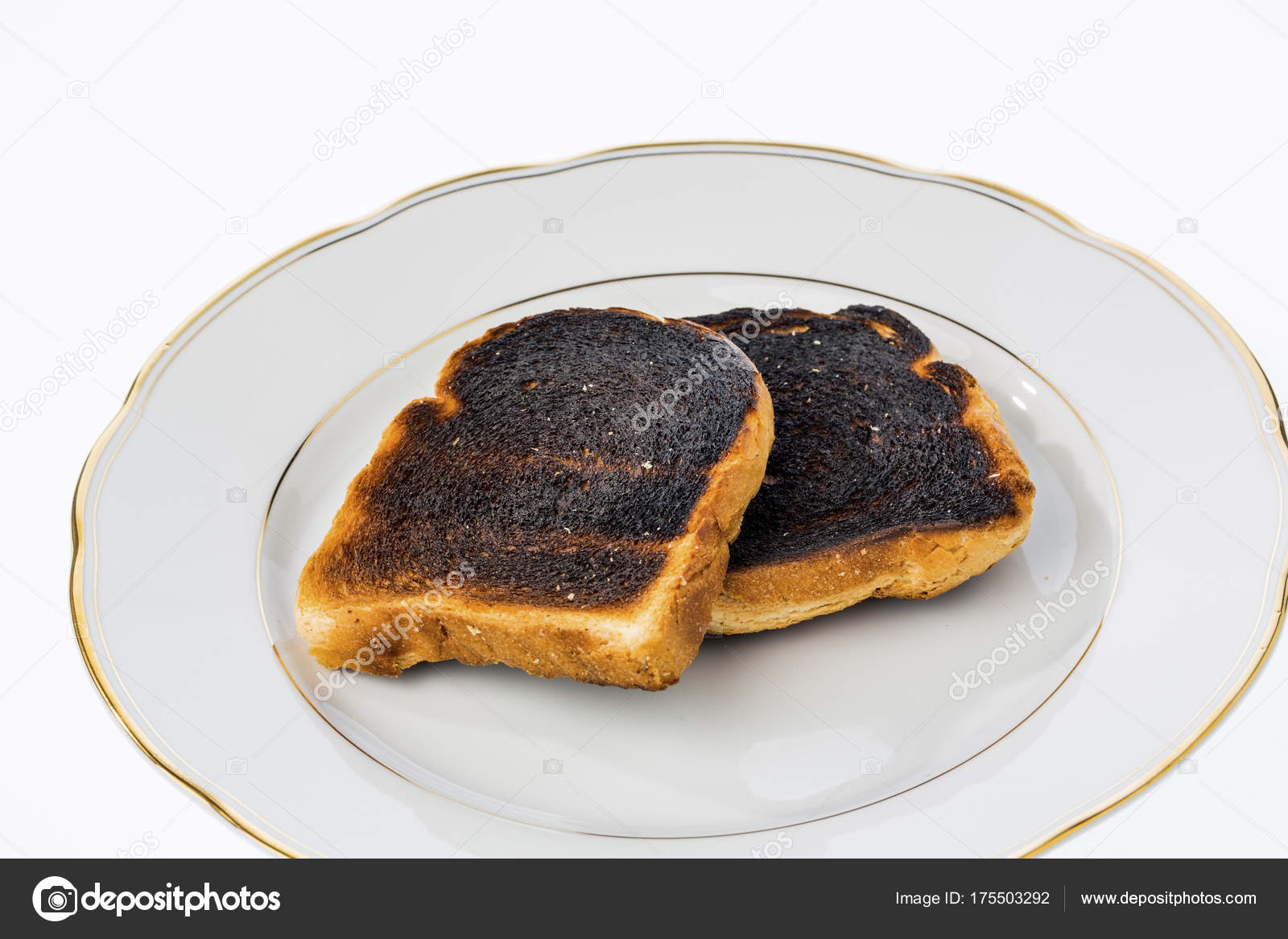 Burnt toast slices of bread — Stock Photo © ginasanders 175503292