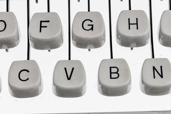 Клавиатура пишущей машинки — стоковое фото