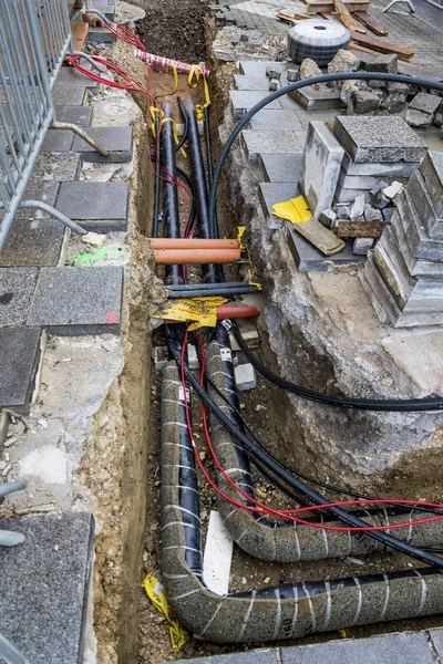 Construction site for infrastructure — Stock Photo, Image