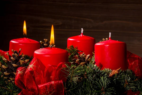 Advent wreath for christmas — Stock Photo, Image