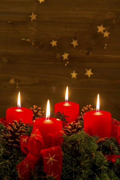 Advent wreath for christmas — Stock Photo, Image