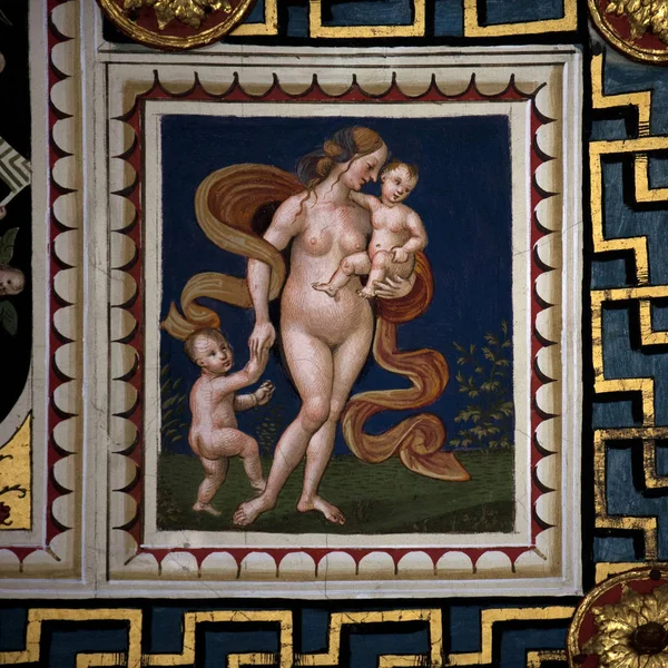 A biblioteca Piccolomini, Duomo de Siena, itália — Fotografia de Stock