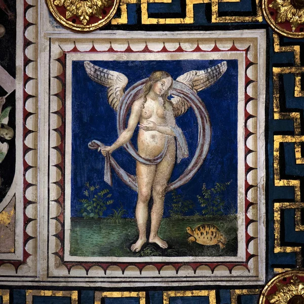 La biblioteca Piccolomini, Duomo de Siena, Italia — Foto de Stock