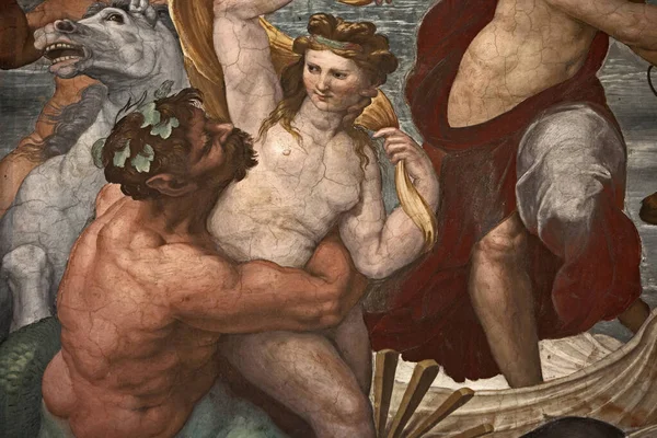 Murales Villa Farnesina Rome Par Raphaël Triomphe Galatea — Photo