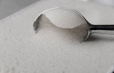 Dondurma konteyner dışarı scooped