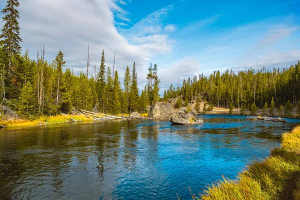 Parque Nacional Yellowstone Madison River Estados Unidos —  Fotos de Stock