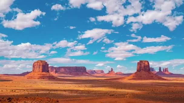 Zeitraffer Landschaft Von Monument Valley Usazeitraffer Landschaft Des Monument Valley — Stockvideo