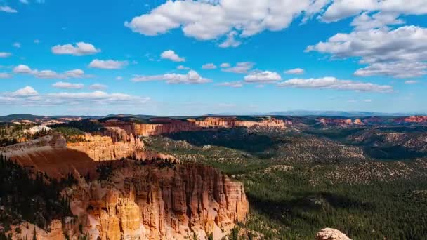 Zeitraffer Landschaft Des Bryce Canyon Usa — Stockvideo