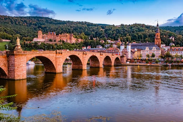 Pohled Staré Krásné Město Heidelberg — Stock fotografie