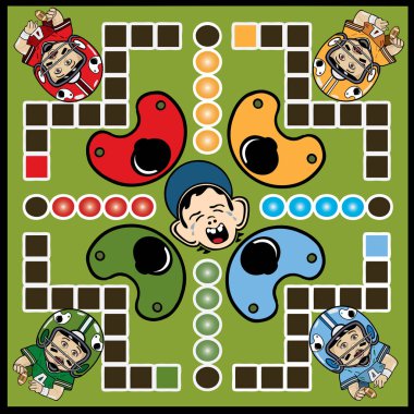 Çizgi film karakterleri ile oyun