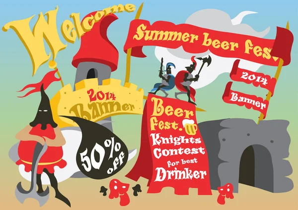 Conception de l'étiquette de bière — Image vectorielle