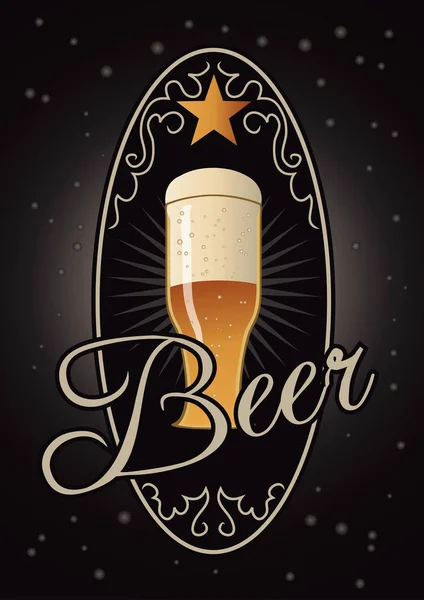 Design de etiqueta de cerveja —  Vetores de Stock