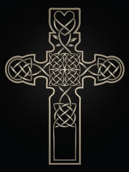 Croix chrétienne ornementale — Image vectorielle