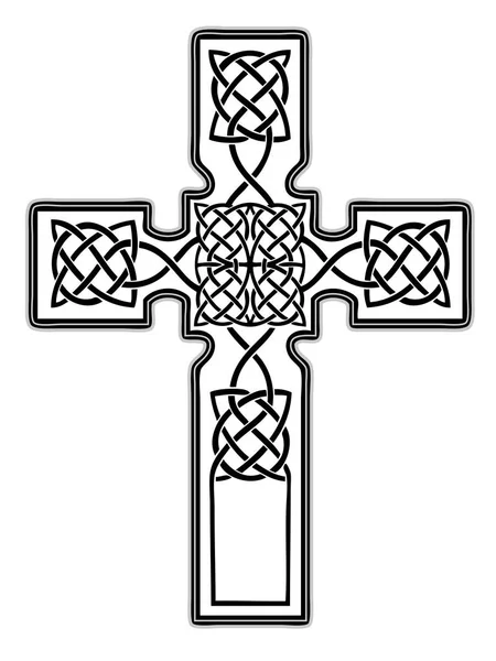 Ornamentales christliches Kreuz — Stockvektor