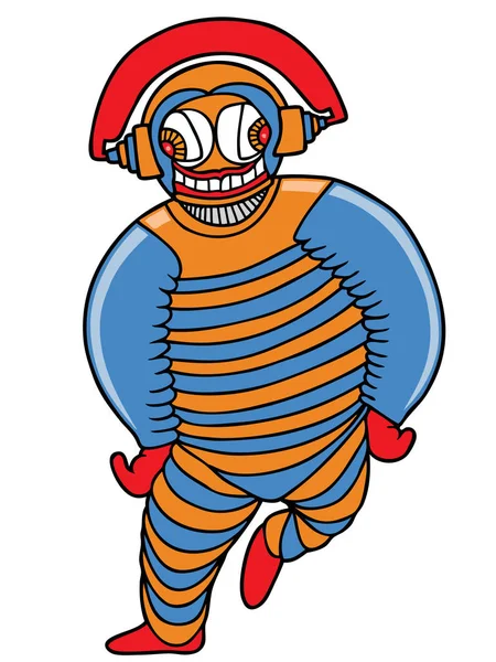Humour gros personnage de ballon — Image vectorielle
