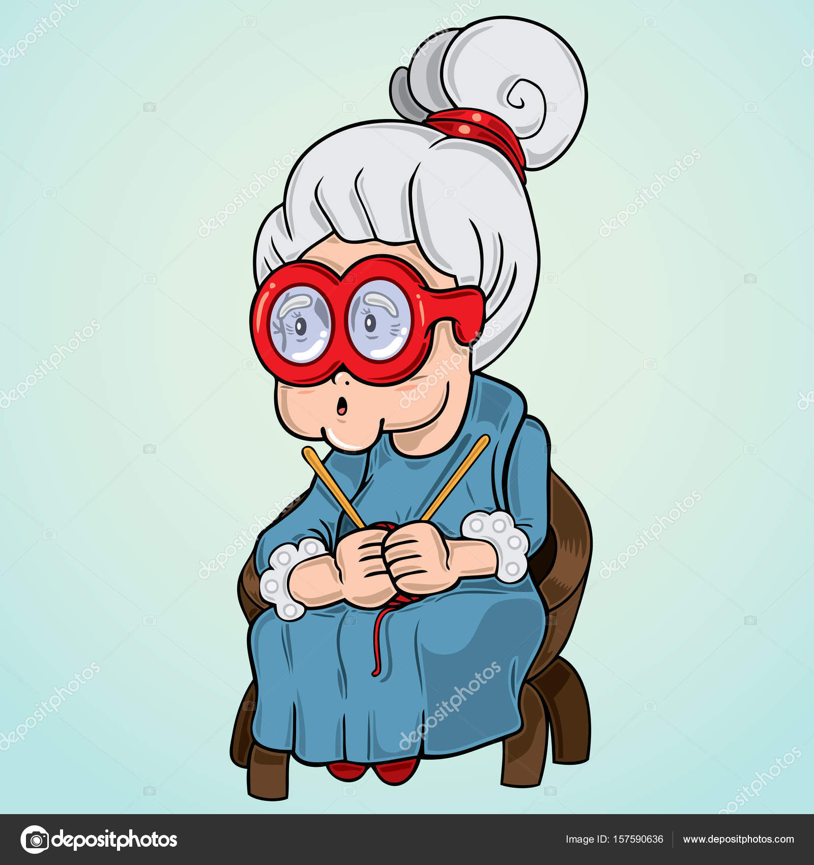 Grandma Wearing Glasses