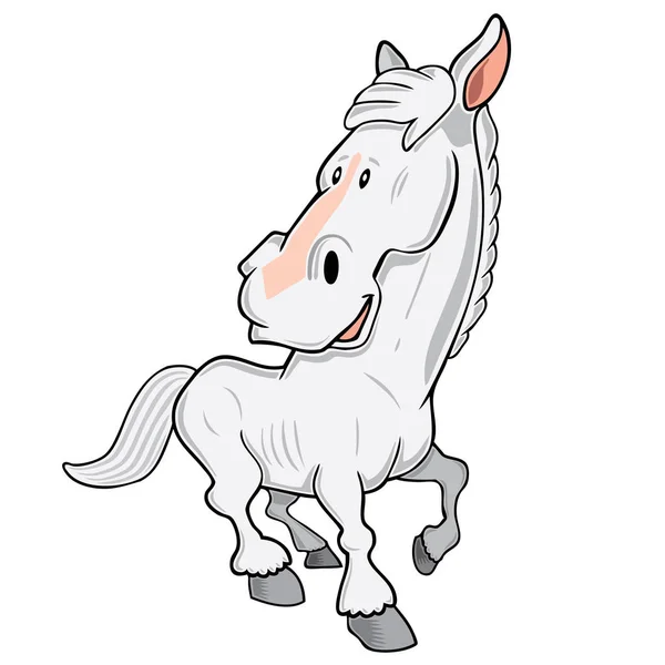 Bonito desenho animado cavalo —  Vetores de Stock