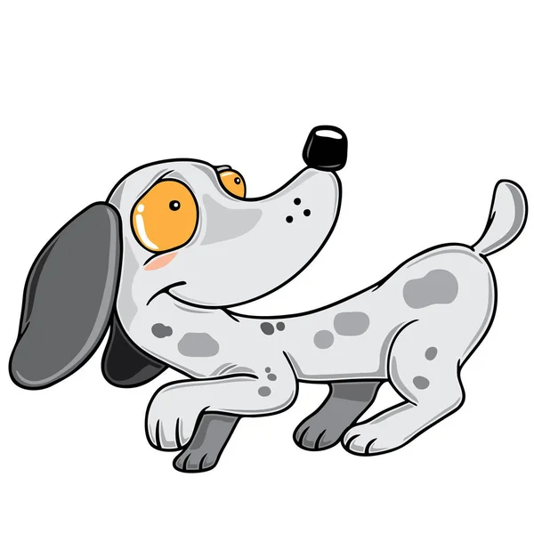 Pequeño cachorro dálmata — Vector de stock