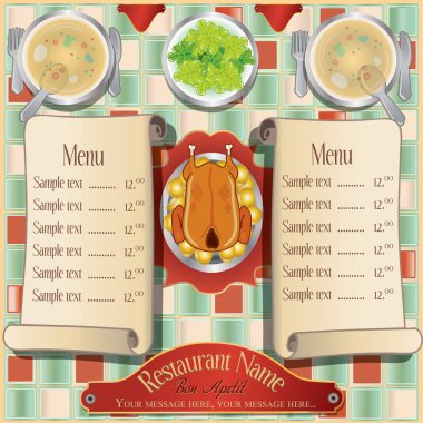Restoran Menü şablonun