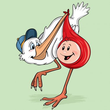 Leylek taşıma bebek 