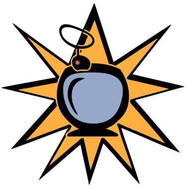 Yıldız patlama logosu