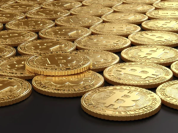 Arany érmék csoportja — Stock Fotó