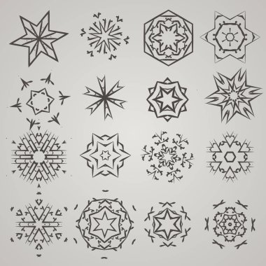 Çizilmiş altıgen şekillerin el