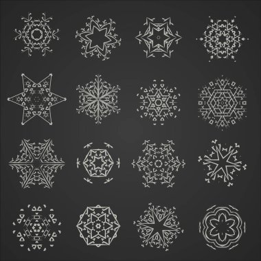 Çizilmiş altıgen şekillerin el