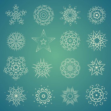 Çizilmiş pentagram şekilleri el