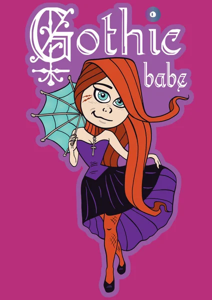 şemsiye ile şirin kız 