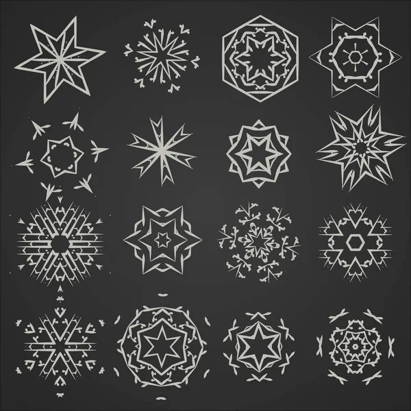 Çizilmiş altıgen şekillerin el