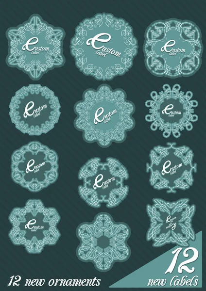 Decoraciones de estilo floral — Vector de stock