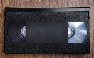 VHS kaset ahşap tablo