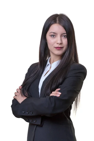 Mujer de negocios de pie — Foto de Stock