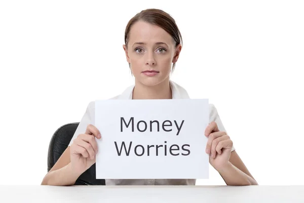 Dinheiro preocupações precisam de ajuda — Fotografia de Stock