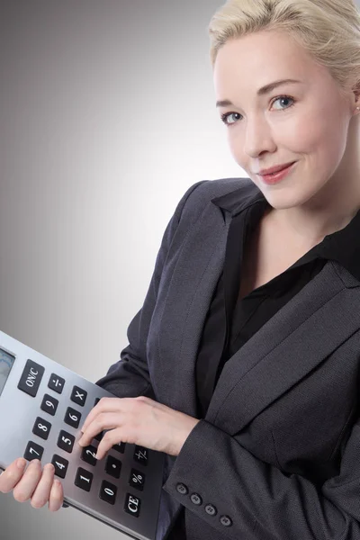 Business model with calculator — Stock Photo, Image