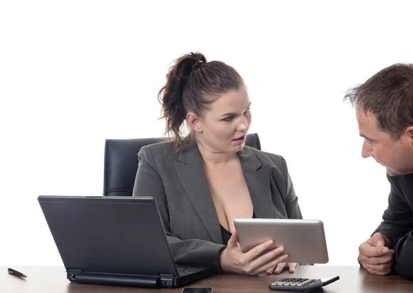 Business woman sexual harassment — Stock Photo, Image