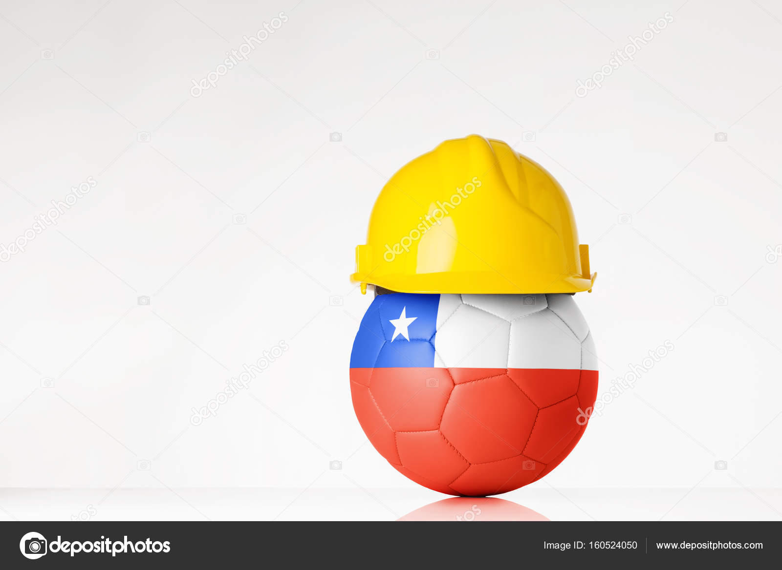 football team hard hats