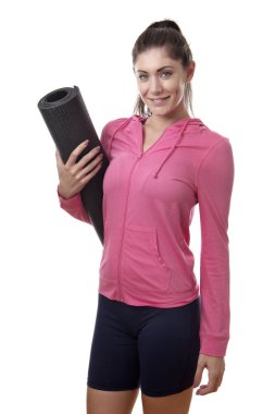 Fitness kadınla bir 
