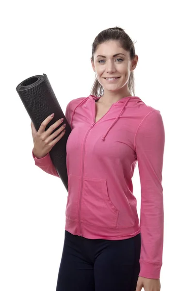 Mujer fitness con un — Foto de Stock