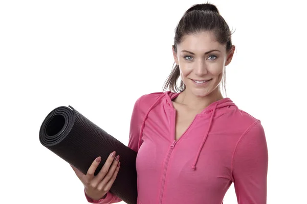 Mujer fitness con un — Foto de Stock