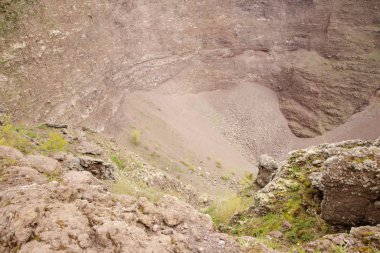 İtalya 'daki Vezüv Dağı krateri