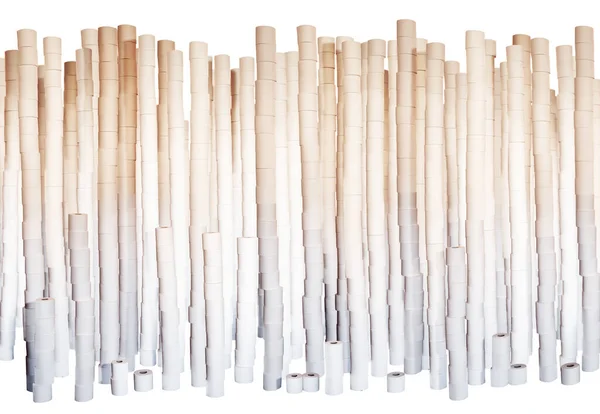 Cut Out Lots Toilet Roll All Stack Make Wall — Stock Photo, Image