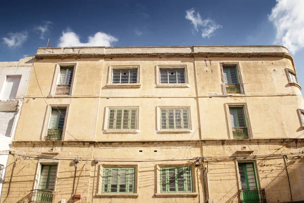 Edificios Arquitectura Malta Influenciada Por Diversas Culturas Mediterráneas Así Como — Foto de Stock
