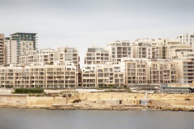 Tüm yüksek binaların malta manzarası