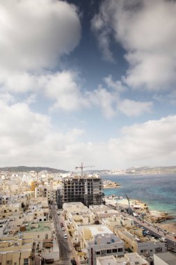 Tüm yüksek binaların malta manzarası