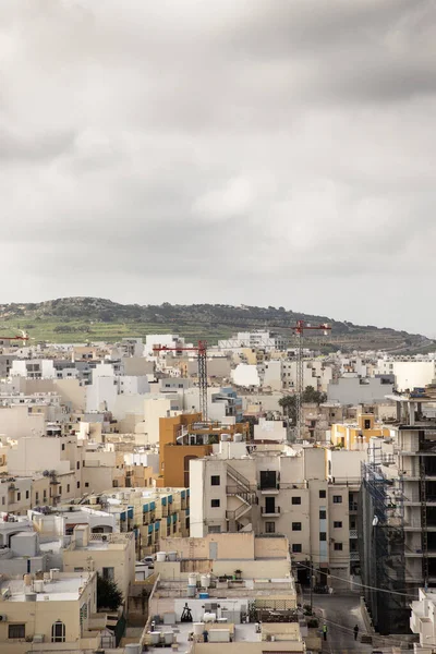 Vedere Peisagistică Unui Oraș Malta Tuturor Clădirilor Înalte — Fotografie, imagine de stoc
