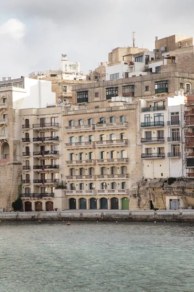 Edificio Arquitectura Las Calles Laterales Valeta Ciudad Capital Malta — Foto de Stock